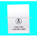 216 colors golden nail gel polish display card book chart